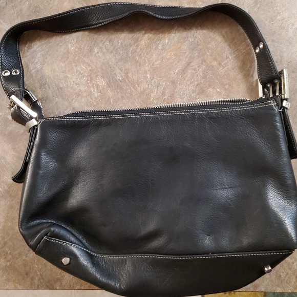 Perlina Bags Perlina Black Leather Shoulder Bag Poshmark